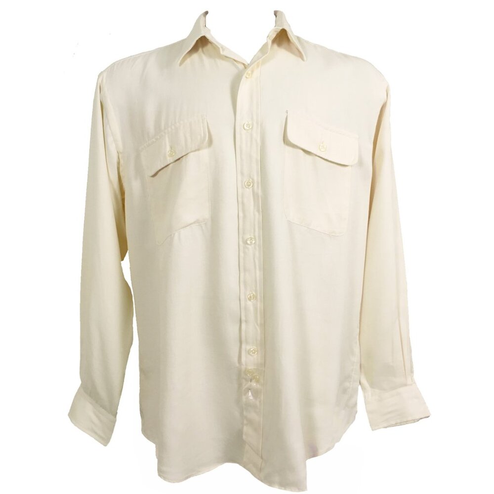 NEW Vintage Polo Ralph Lauren Whitfield Shirt! Creme Cruise Type Shirt Oversized